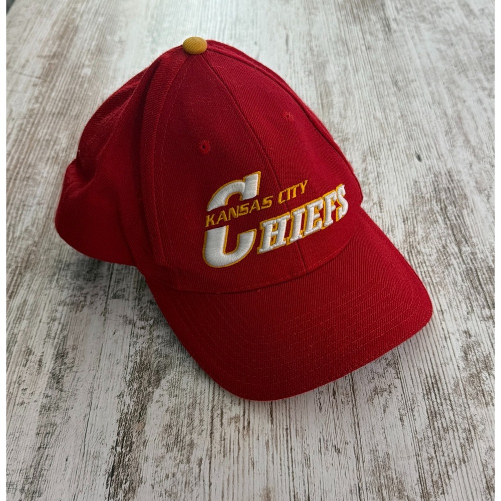 Vintage Kansas City Chiefs Puma NFL Pro Line Red Adjustable Strapback Hat Cap